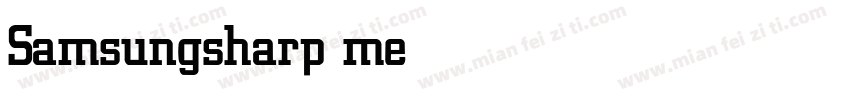 Samsungsharp medium字体转换